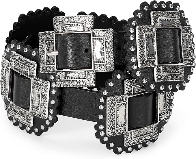 Women's Wide Boho Concho Belt – Removable Disc