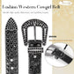 Unisex JASGOOD Rhinestone Studded Western Belt