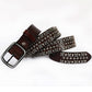 Punk Skull Rivet Cowhide Belt for Men