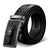 Men’s Statement Leather Belt with Automatic Buckle