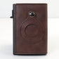 AirTag Wallet Anti Theft Bullet Card Bag Multi-functional Rfid Card Holder Men's Leather Slim Wallets For Airtag Air Tag