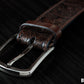 Wildlife Scene Leather Belt – Handmade Cowboy Belt