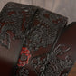 Western Leather Ratchet Belt - Dragon Buckle Precision Fit