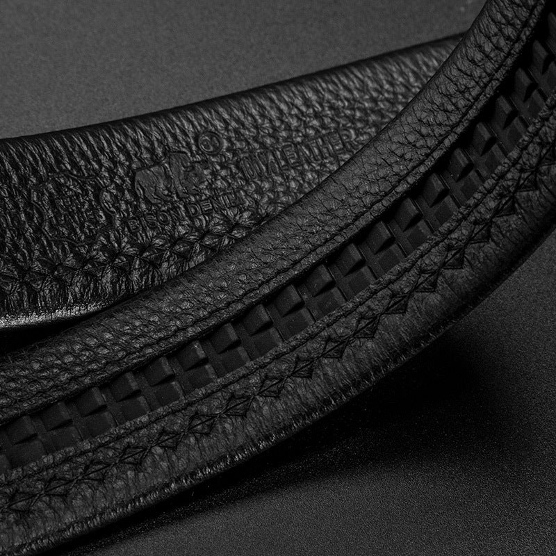 Men’s Glossy Leather Statement Belt