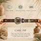 Women's Retro Floral Western Belt – Gold Alloy Buckle