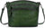 Women's Coffee Vegetable-Tanned Leather Crossbody Satchel with 3 Top Zippers