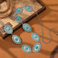 Women's Metal Concho Turquoise Waist Chain Belt