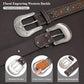 Women's Genuine Leather Tooled Western Belt – Interchangeable