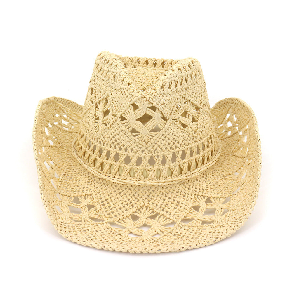 Hat travel sun sun visor western cowboy straw hat
