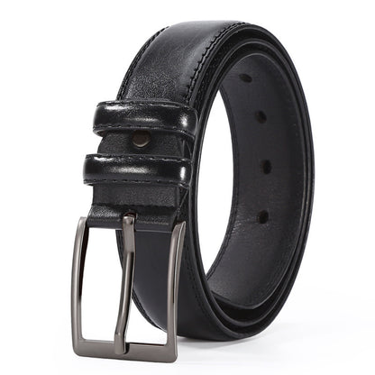 Men's Fashion Business Belt with Alloy Pin Buckle