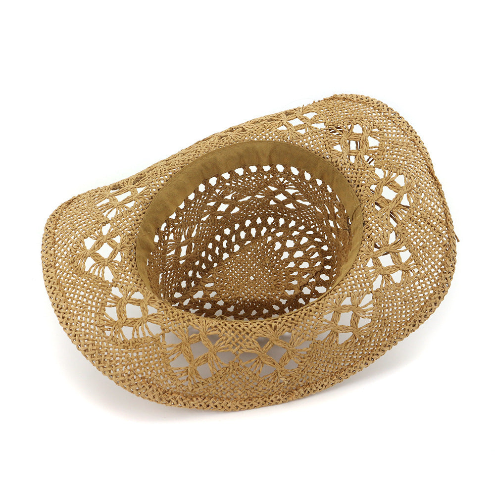 Hat travel sun sun visor western cowboy straw hat