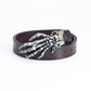Skull Claw Buckle Genuine Leather Rider Belt
