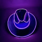 Halloween Carnival Party LED Wireless Fluorescent Colorful Cowboy Flashing Hat