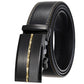 Men’s Statement Leather Ratchet Belt with Automatic Buckle