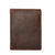 Men’s Vintage Bifold Leather Business Wallet – Multi-Compartment, Chocolate Brown