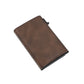 Slim PU Leather Credit Card Holder Wallet with AirTag Slot and RFID Blocking