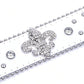 Rhinestone Cross Western Belt - Pearl Edging, Bling Buckle