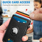 AirTag Compatible Pop-Up Card Holder Wallet for Men