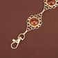 Amber Gemstone Filigree Chain Belt - Vintage Boho Belt