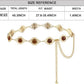 Amber Gemstone Filigree Chain Belt - Vintage Boho Belt