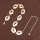 Amber Gemstone Filigree Chain Belt - Wide Vintage Style