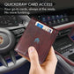 American Flag Full Grain Leather Bifold Wallet with RFID Blocking