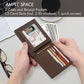 American Flag Full Grain Leather Bifold Wallet with RFID Blocking