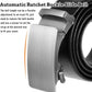 Matte Silver 35mm Ratchet Belt Buckle for Men