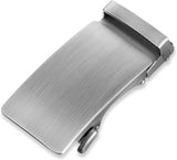 Matte Silver 35mm Ratchet Belt Buckle for Men