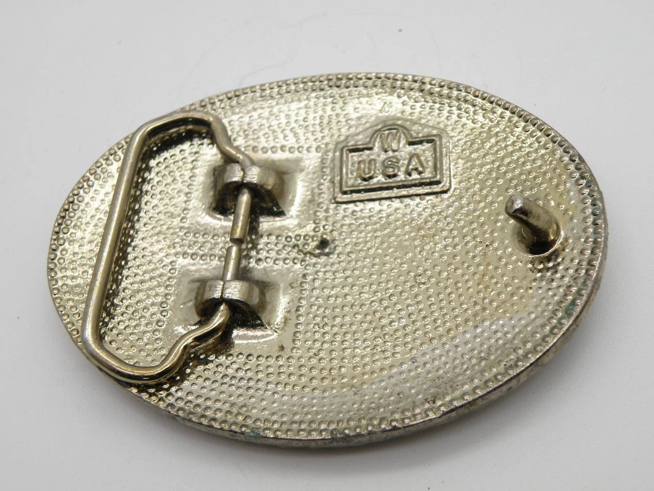 American Legion Western Belt Buckle Gold Tone