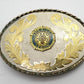 American Legion Western Belt Buckle Gold Tone