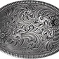 Antique Silver Floral Western Buckle - Heavy-Duty Alloy