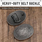 Antique Silver Floral Western Buckle - Heavy-Duty Alloy