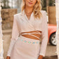 Rhinestone Gold Chain Belt - Elegant Sparkly Waist Chain
