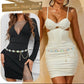 Rhinestone Gold Chain Belt - Elegant Sparkly Waist Chain