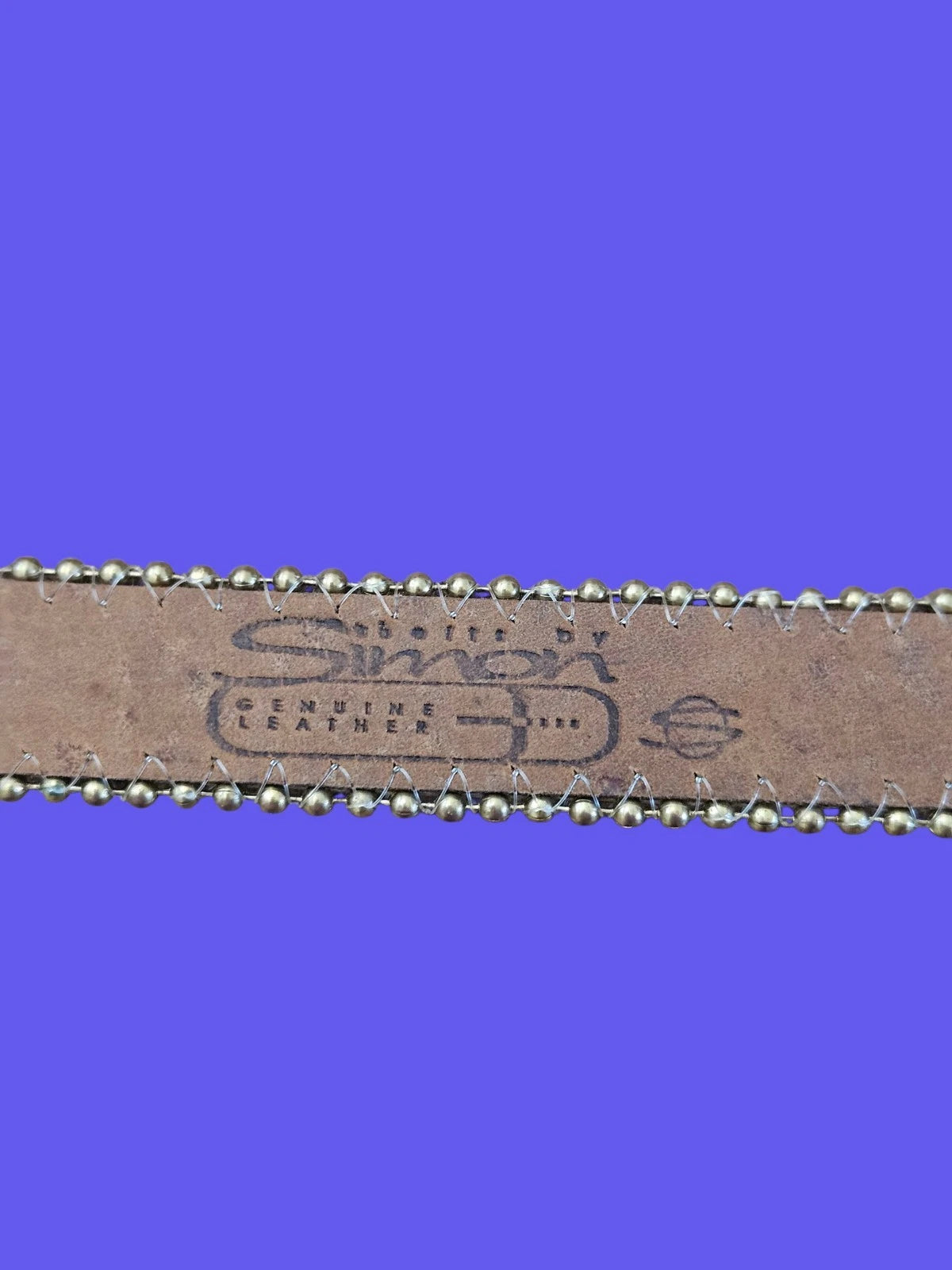 Vintage Leopard Print Hair-On Hide Belt - Gold Buckle