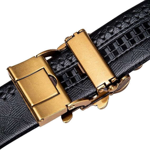 Auto-Lock Ratchet Belt Buckle for Daily & Business Wear