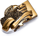 Auto-Lock Ratchet Belt Buckle for Daily & Business Wear
