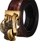 Auto-Lock Ratchet Belt Buckle for Daily & Business Wear