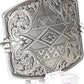 Aztec Floral Filigree Western Belt Buckle - Rectangle