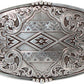 Aztec Floral Filigree Western Belt Buckle - Rectangle
