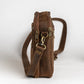 Men's Full Grain Leather Messenger Crossbody Bag