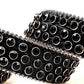 Black Rhinestone Belt | Premium Leather, Prong-Set Sparkle