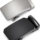 Black & Silver Ratchet Belt Buckle Replacement for Men