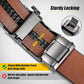 Black & Silver Ratchet Belt Buckle Replacement for Men