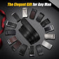 Black & Silver Ratchet Belt Buckle Replacement for Men