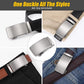 Black & Silver Ratchet Belt Buckle Replacement for Men