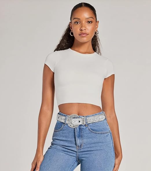 Bling Diamond Cowgirl Belt - Rhinestone Studded Style