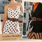 Women's Wide Braided Belt - Oversized Square Buckle