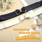 Women's Skinny Elastic Bow Buckle Belt
